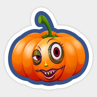 Funny Pumpkin Sticker